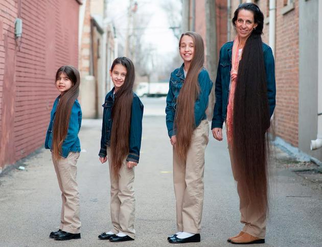 Nu și-a tăiat niciodată părul, nici ea, nici cele trei fete ale ei